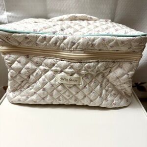 Flower cotton makeup bag